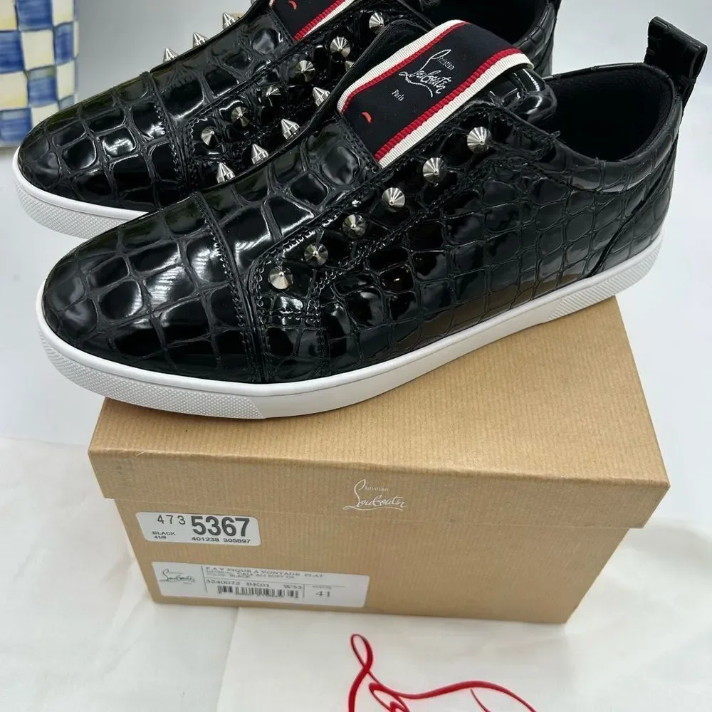 Men's Christian Louboutin F.A.V. Fique A vontade low top sneakers size 41 Italy